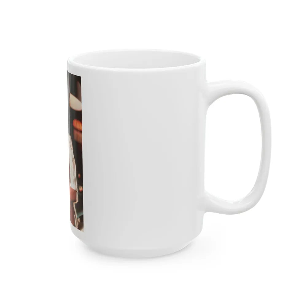 Ola Ray #1041 (Vintage Female Icon) White Coffee Mug-Go Mug Yourself