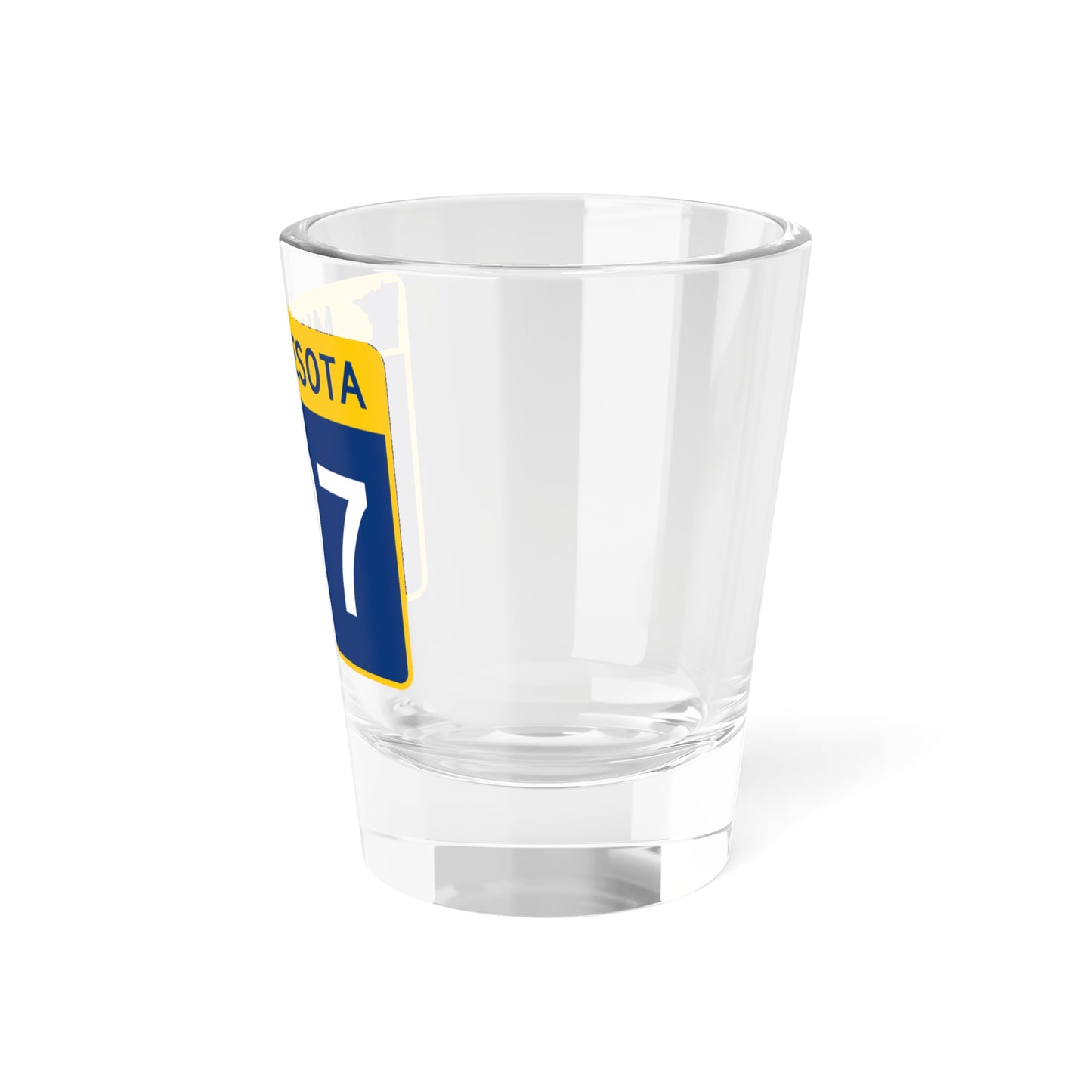 MN-297 wide (Minnesota) (Road Sign) Shot Glass 1.5oz