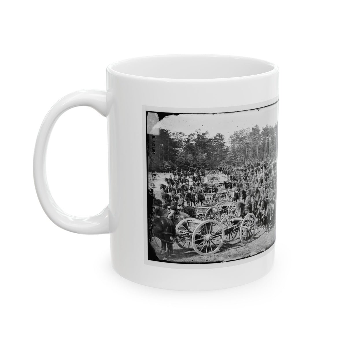 Fair Oaks, Va., Vicinity. Battery M., 2d U.S. Artillery, Commanded By Capt. Henry Benson (U.S. Civil War) White Coffee Mug