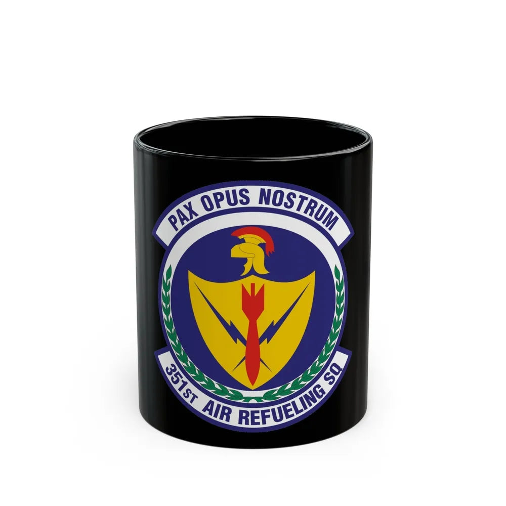 351st Air Refueling Squadron (U.S. Air Force) Black Coffee Mug-11oz-Go Mug Yourself