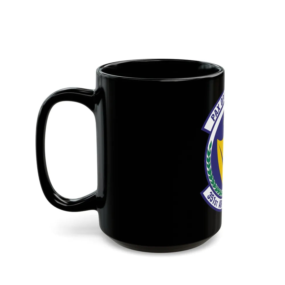 351st Air Refueling Squadron (U.S. Air Force) Black Coffee Mug-Go Mug Yourself