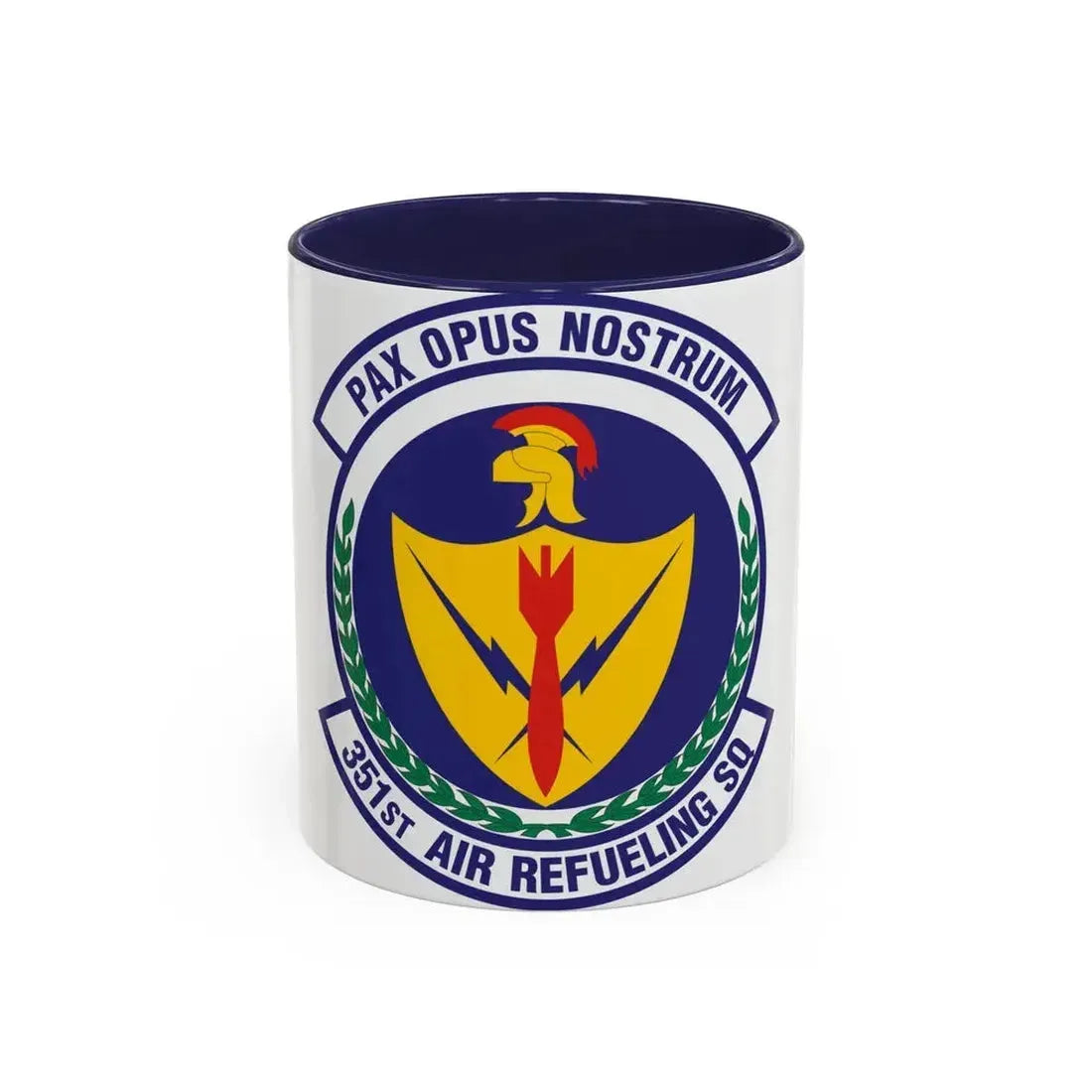 351st Air Refueling Squadron (U.S. Air Force) Accent Coffee Mug 11oz Navy - Go Mug Yourself