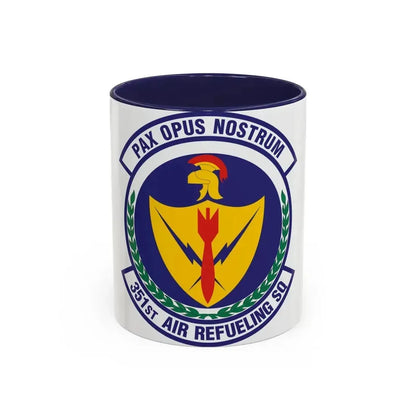351st Air Refueling Squadron (U.S. Air Force) Accent Coffee Mug 11oz Navy - Go Mug Yourself