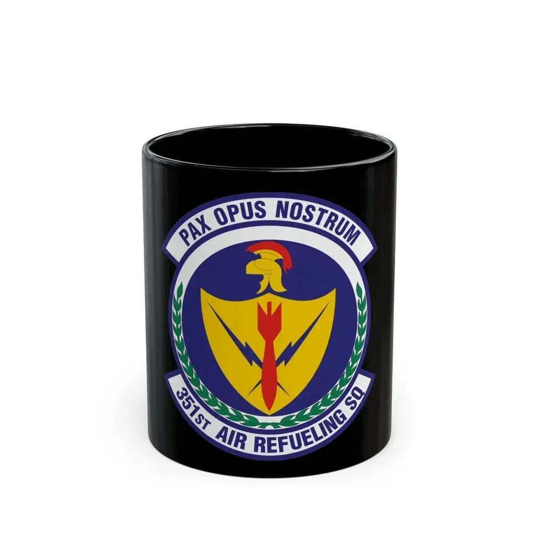 351st Air Refueling Squadron (U.S. Air Force) Black Coffee Mug 11oz - Go Mug Yourself