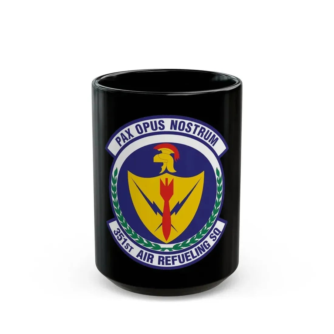 351st Air Refueling Squadron (U.S. Air Force) Black Coffee Mug - Go Mug Yourself