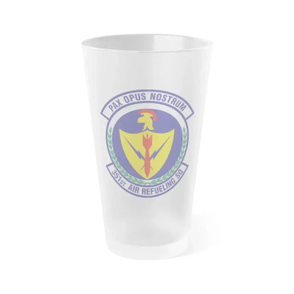 351st Air Refueling Squadron (U.S. Air Force) Frosted Pint Glass 16oz Default Title - Go Mug Yourself