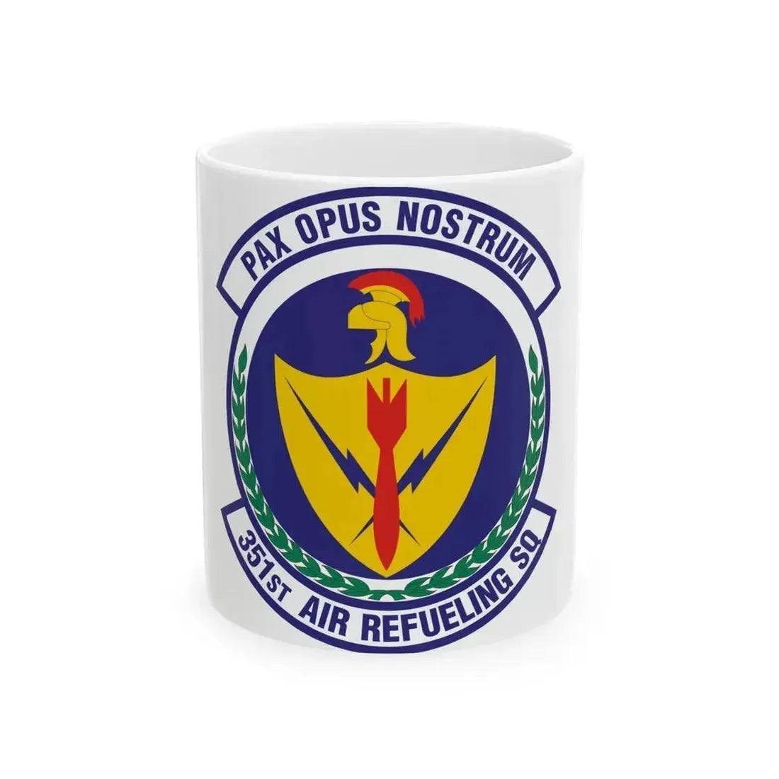351st Air Refueling Squadron (U.S. Air Force) White Coffee Mug 11oz - Go Mug Yourself