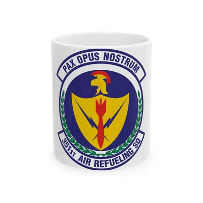 351st Air Refueling Squadron (U.S. Air Force) White Coffee Mug 11oz - Go Mug Yourself