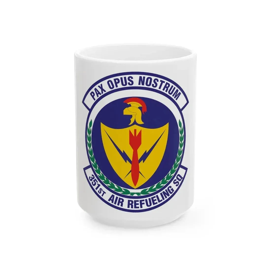 351st Air Refueling Squadron (U.S. Air Force) White Coffee Mug 15oz - Go Mug Yourself