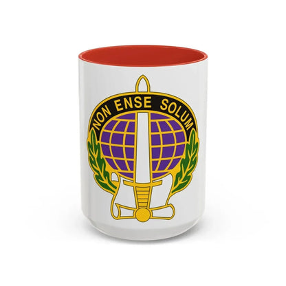 352 Civil Affairs Command 2 (U.S. Army) Accent Coffee Mug 15oz Red - Go Mug Yourself