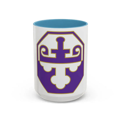 352 Civil Affairs Command 3 (U.S. Army) Accent Coffee Mug 15oz Light Blue - Go Mug Yourself