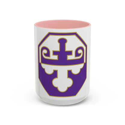 352 Civil Affairs Command 3 (U.S. Army) Accent Coffee Mug 15oz Pink - Go Mug Yourself
