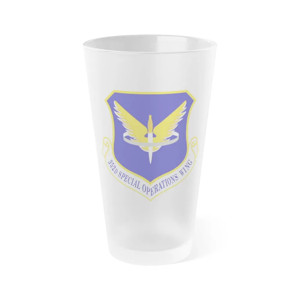 352 Special Operations Wing AFSOC (U.S. Air Force) Frosted Pint Glass 16oz-16oz-Frosted-Go Mug Yourself