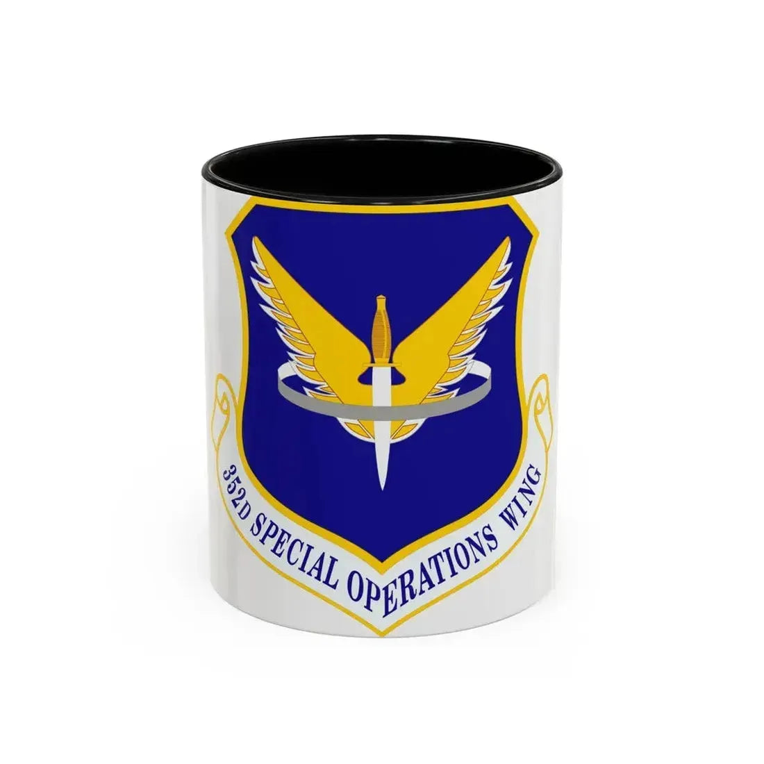 352 Special Operations Wing AFSOC (U.S. Air Force) Accent Coffee Mug 11oz Black - Go Mug Yourself