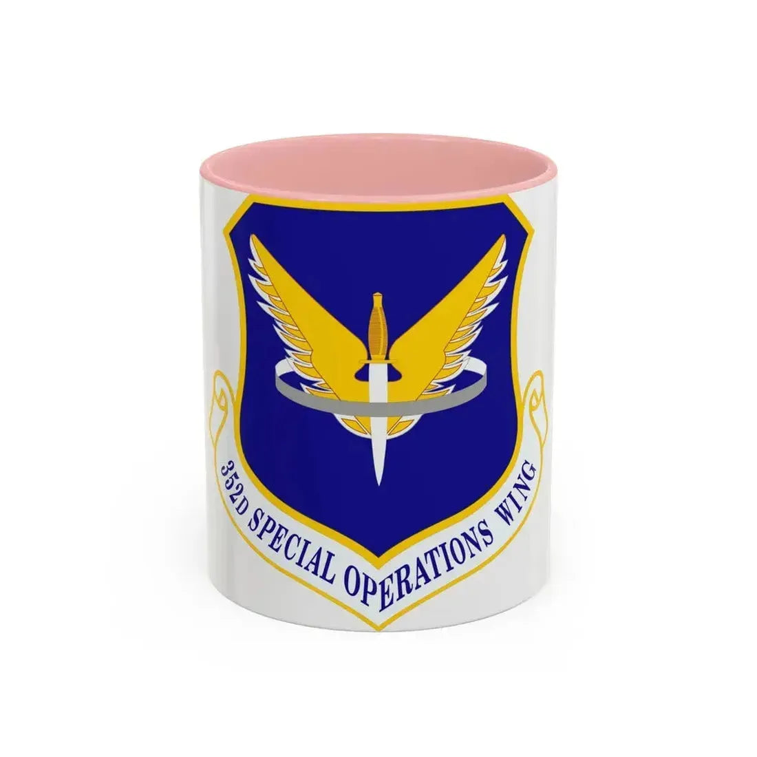 352 Special Operations Wing AFSOC (U.S. Air Force) Accent Coffee Mug 11oz Pink - Go Mug Yourself