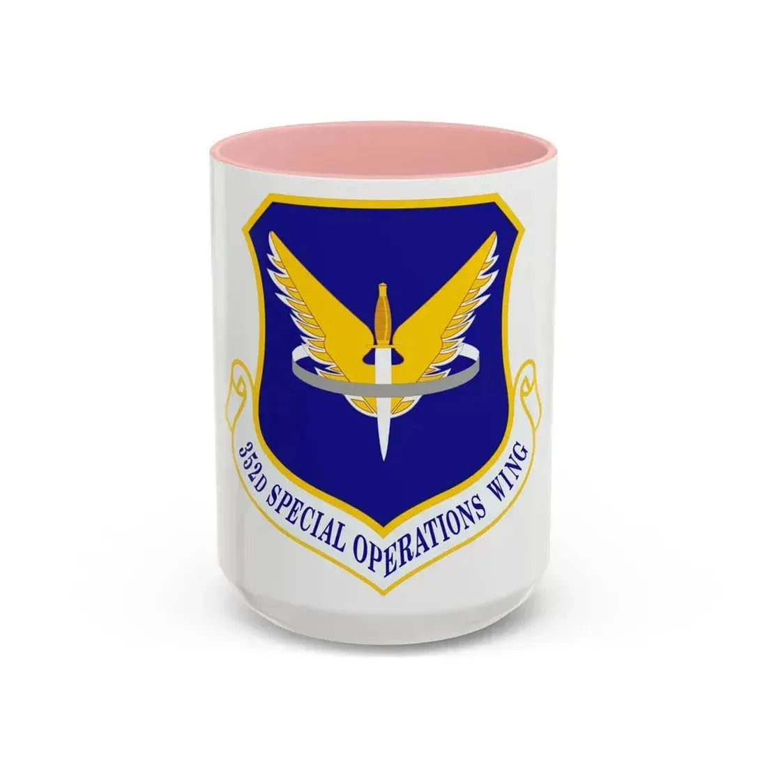 352 Special Operations Wing AFSOC (U.S. Air Force) Accent Coffee Mug 15oz Pink - Go Mug Yourself