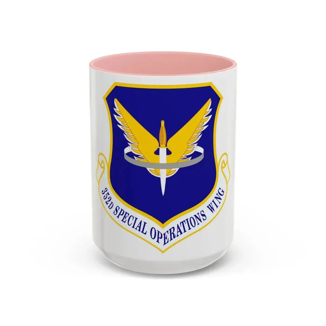 352 Special Operations Wing AFSOC (U.S. Air Force) Accent Coffee Mug 15oz Pink - Go Mug Yourself