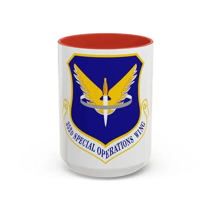 352 Special Operations Wing AFSOC (U.S. Air Force) Accent Coffee Mug 15oz Red - Go Mug Yourself