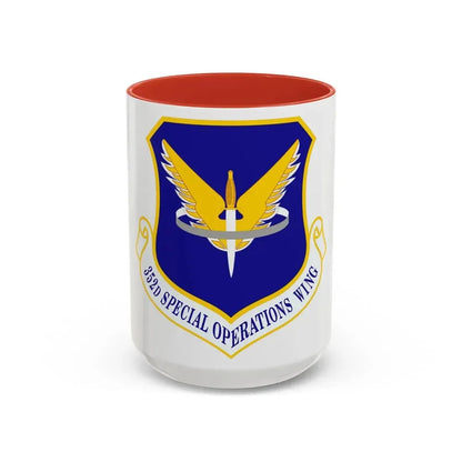 352 Special Operations Wing AFSOC (U.S. Air Force) Accent Coffee Mug 15oz Red - Go Mug Yourself