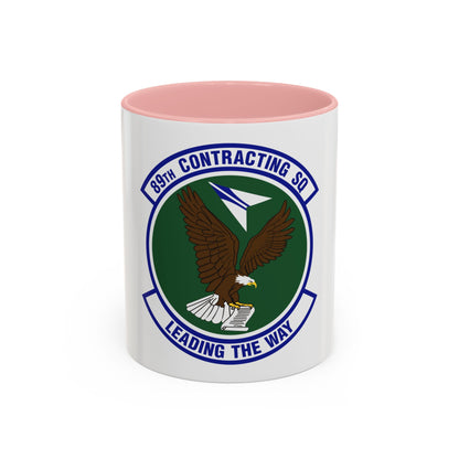 89th Contracting Squadron (U.S. Air Force) Accent Coffee Mug