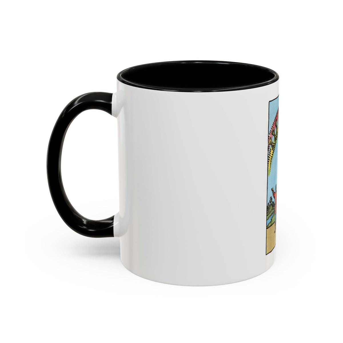 The 10 of Cups (Tarot Card) Accent Coffee Mug