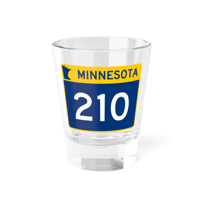 MN-210 wide (Minnesota) (Road Sign) Shot Glass 1.5oz