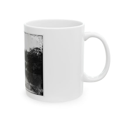 Antietam, Maryland. Antietam Bridge, Looking Down Stream (U.S. Civil War) White Coffee Mug