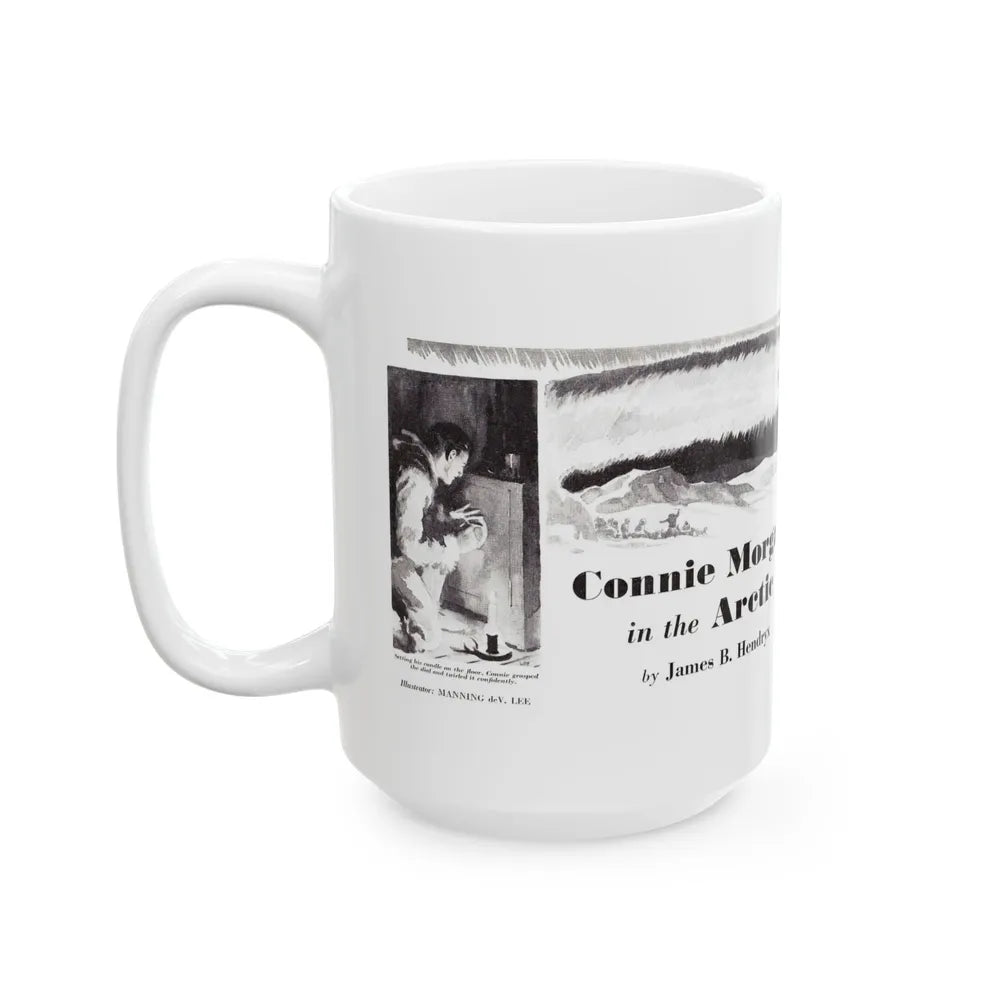 Connie Morgan in the Arctic, The American Boy, February 1936 - White Coffee Mug-Go Mug Yourself