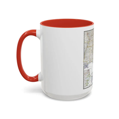 USA - Southeastern (1947) (Map) Accent Coffee Mug-Go Mug Yourself