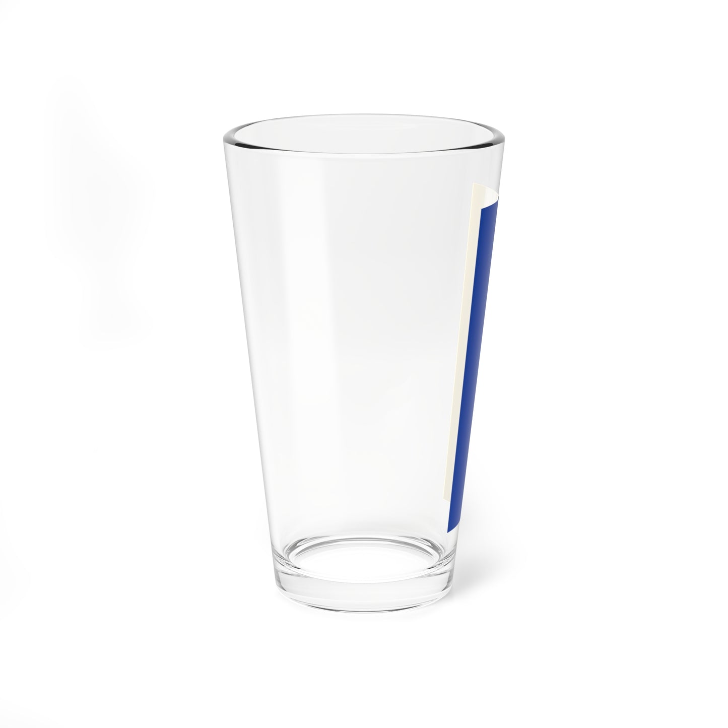 Flag blue yellow 2x5 (Germany) Pint Glass 16oz