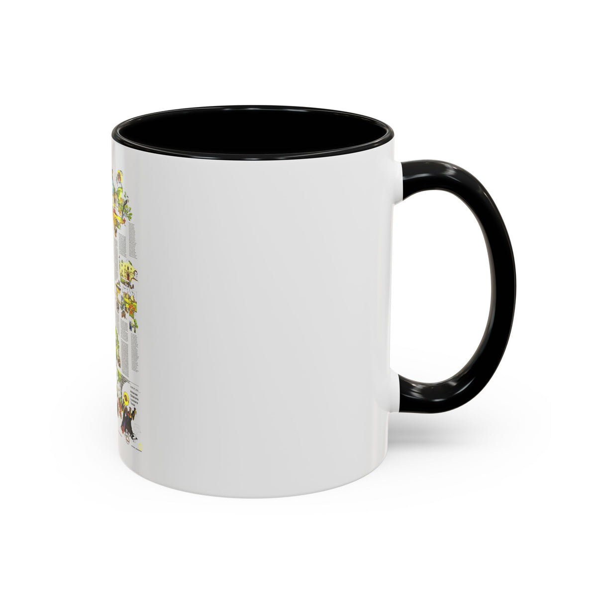 USA - South Central States 2 (1974) (Map) Accent Coffee Mug