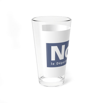 Flag of the Department of Nord (France) Pint Glass 16oz