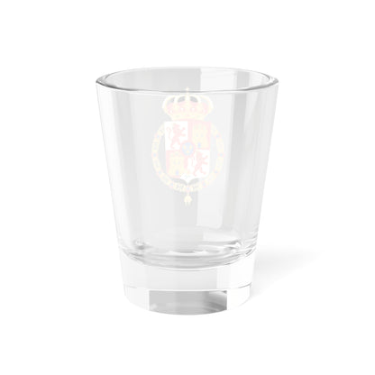 Escudo del rey de España abreviado antes de 1868 con toisón (Spain) (Coat of Arms) Shot Glass 1.5oz