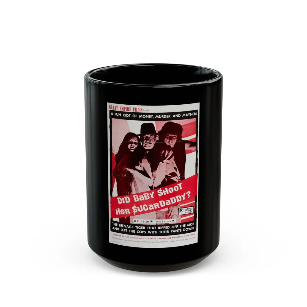 DID BABY SHOOT HER SUGAR DADDY 1973 Movie Poster - Black Coffee Mug-15oz-Go Mug Yourself