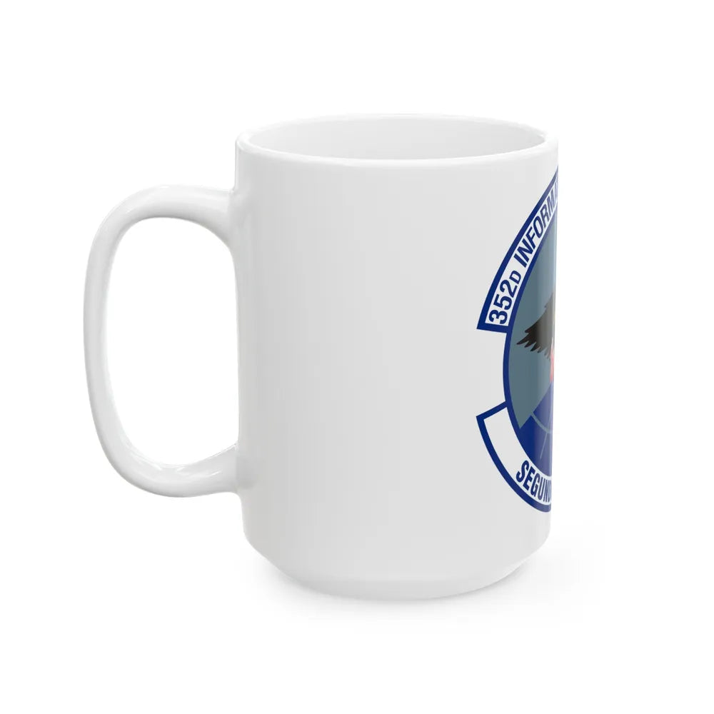 352d Information Operations Squadron (U.S. Air Force) White Coffee Mug-Go Mug Yourself