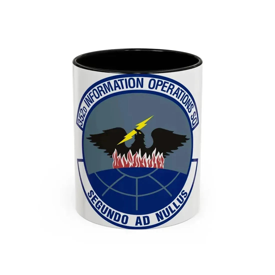 352d Information Operations Squadron (U.S. Air Force) Accent Coffee Mug 11oz Black - Go Mug Yourself