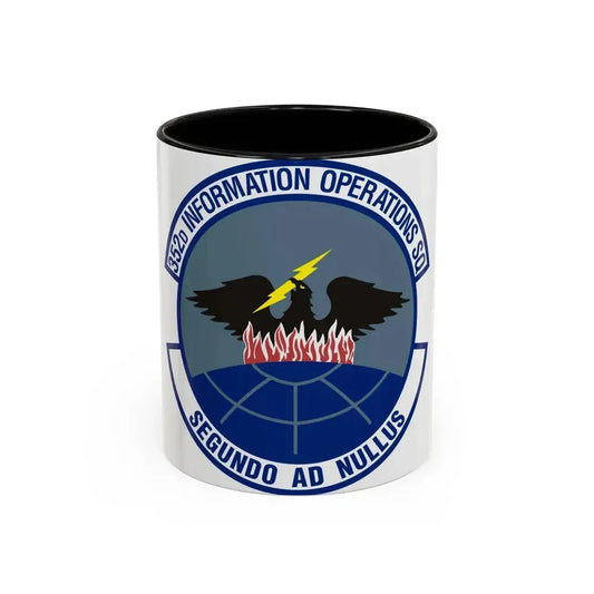 352d Information Operations Squadron (U.S. Air Force) Accent Coffee Mug 11oz Black - Go Mug Yourself