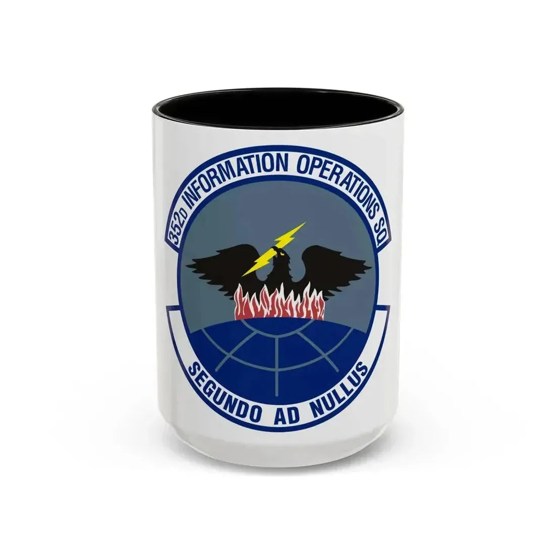 352d Information Operations Squadron (U.S. Air Force) Accent Coffee Mug 15oz Black - Go Mug Yourself