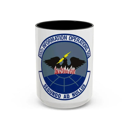 352d Information Operations Squadron (U.S. Air Force) Accent Coffee Mug 15oz Black - Go Mug Yourself