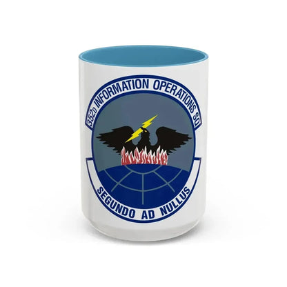 352d Information Operations Squadron (U.S. Air Force) Accent Coffee Mug 15oz Light Blue - Go Mug Yourself
