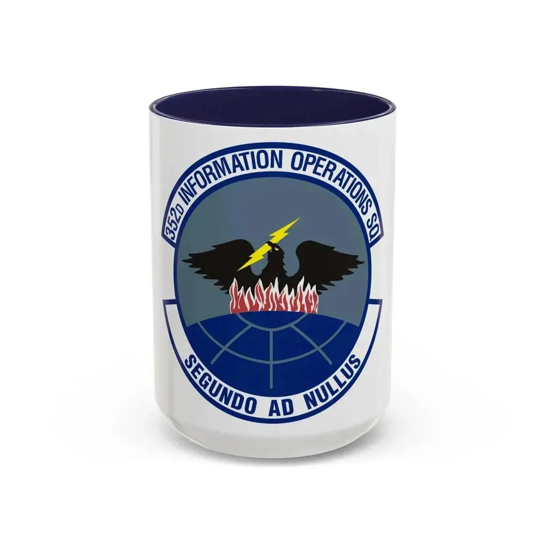 352d Information Operations Squadron (U.S. Air Force) Accent Coffee Mug 15oz Navy - Go Mug Yourself