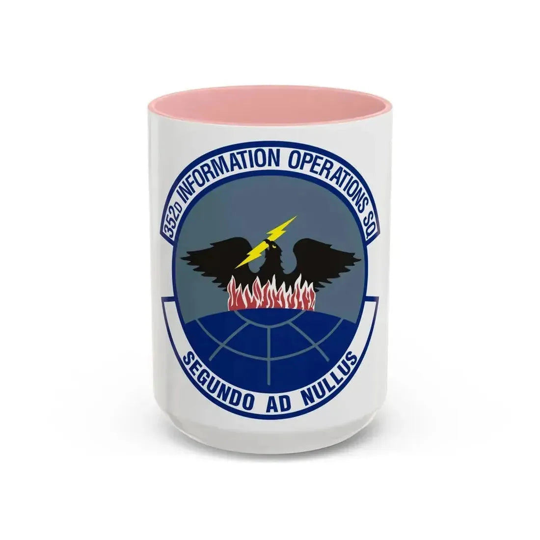 352d Information Operations Squadron (U.S. Air Force) Accent Coffee Mug 15oz Pink - Go Mug Yourself
