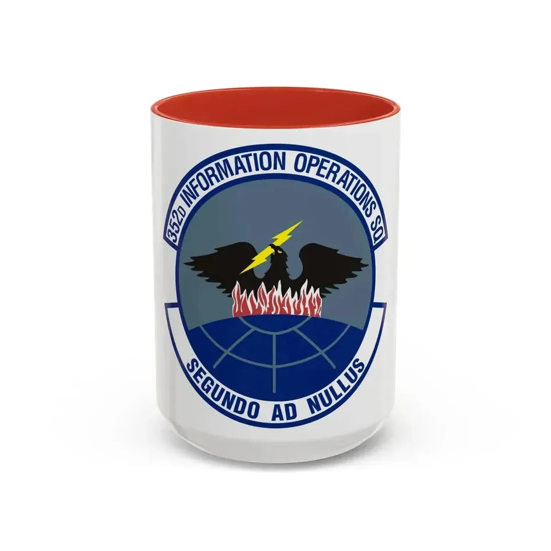 352d Information Operations Squadron (U.S. Air Force) Accent Coffee Mug 15oz Red - Go Mug Yourself