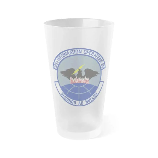 352d Information Operations Squadron (U.S. Air Force) Frosted Pint Glass 16oz 16oz Frosted - Go Mug Yourself