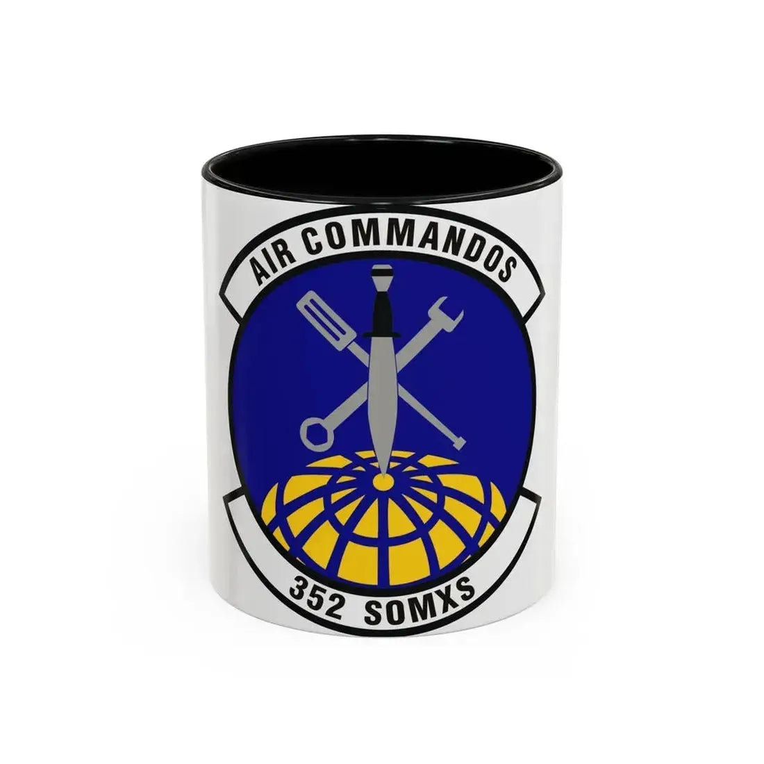 352d Special Operations Maintenance Squadron (U.S. Air Force) Accent Coffee Mug 11oz Black - Go Mug Yourself