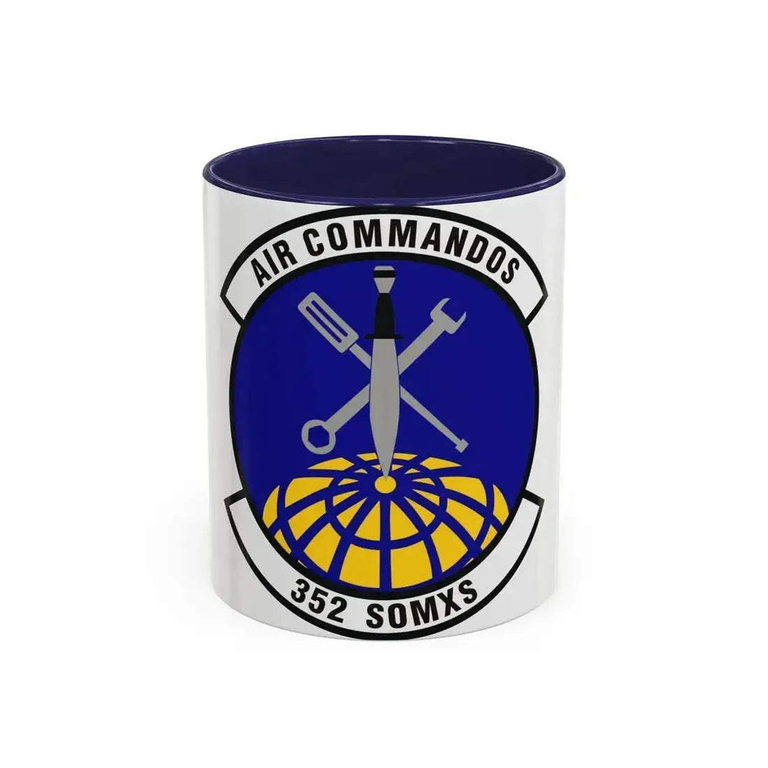 352d Special Operations Maintenance Squadron (U.S. Air Force) Accent Coffee Mug 11oz Navy - Go Mug Yourself