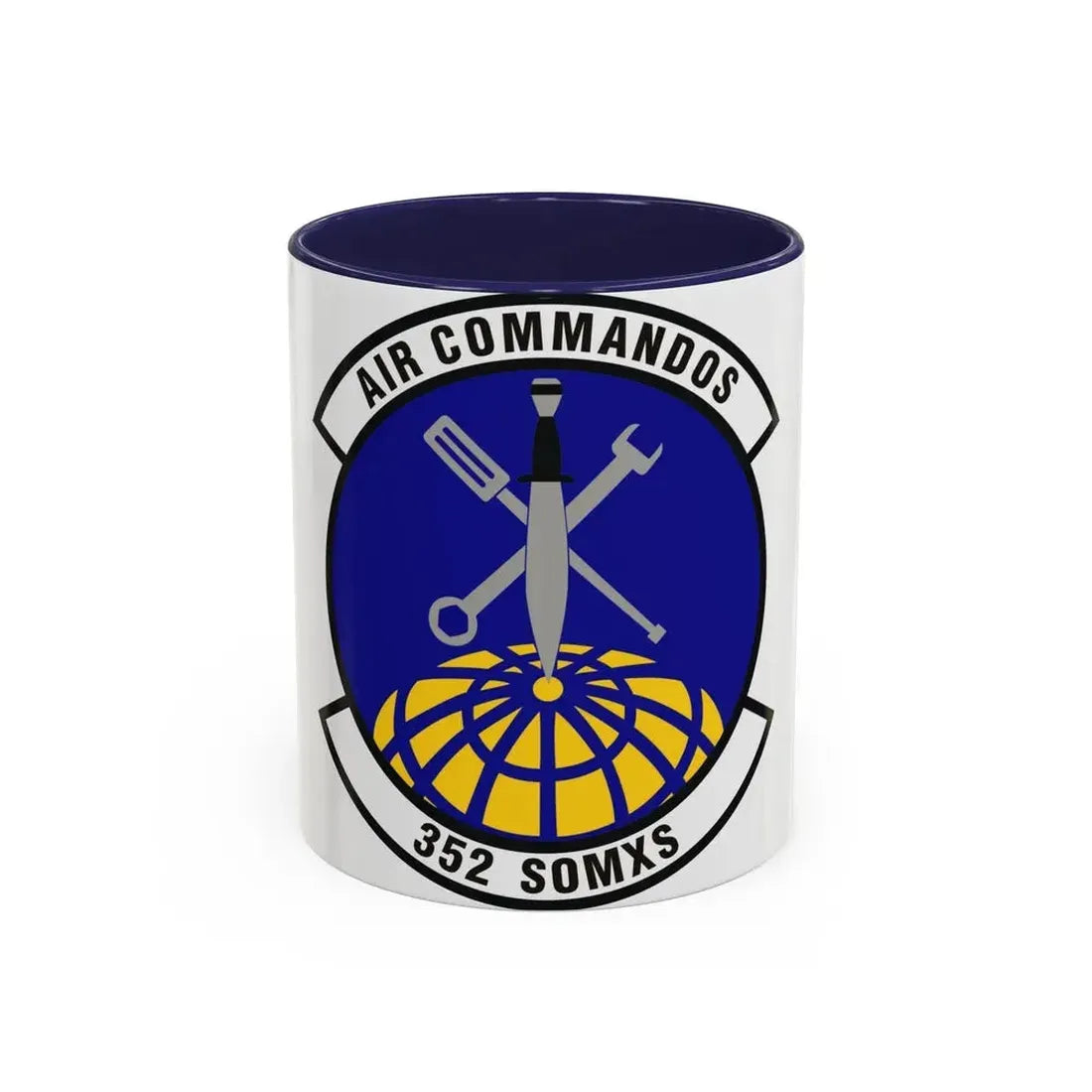 352d Special Operations Maintenance Squadron (U.S. Air Force) Accent Coffee Mug 11oz Navy - Go Mug Yourself