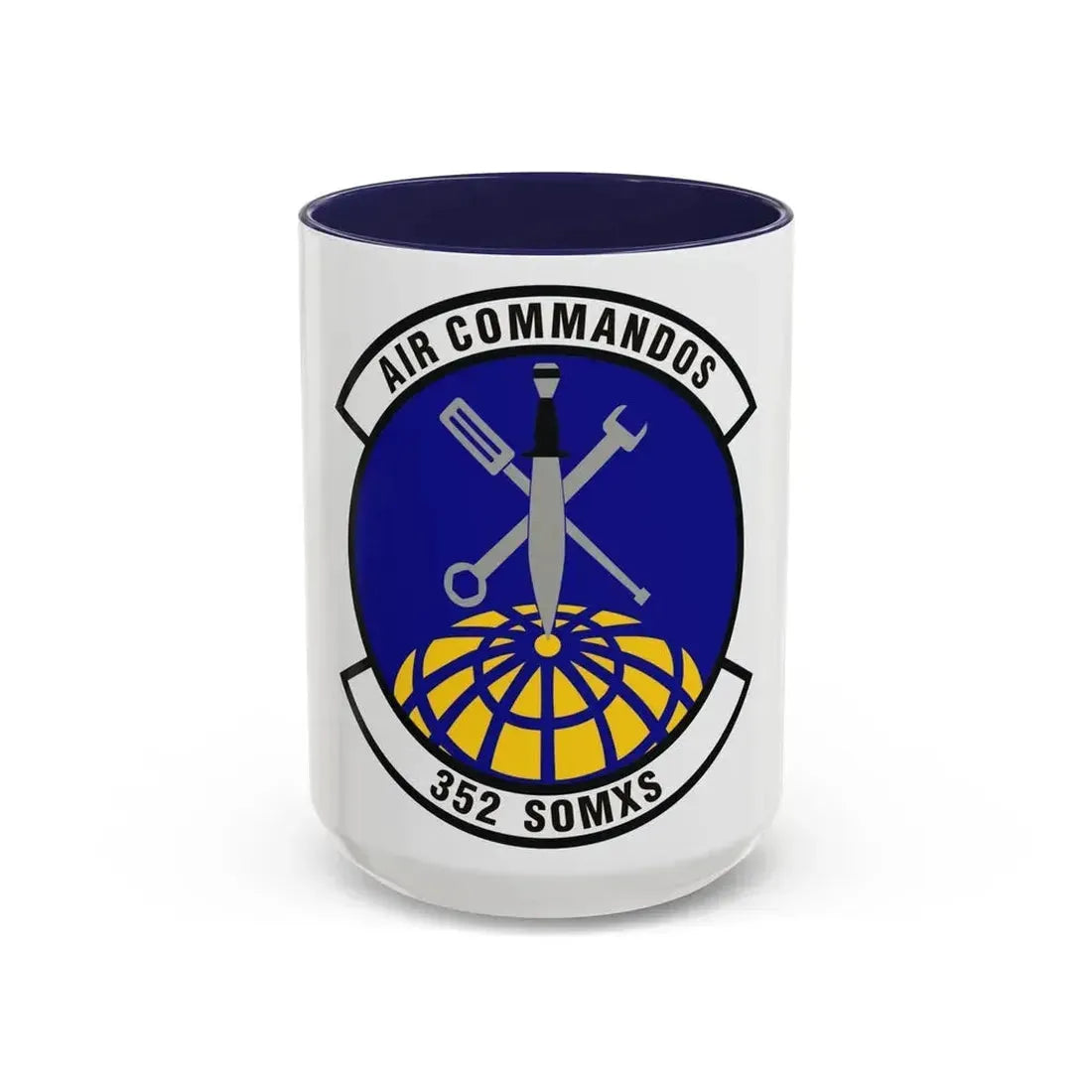 352d Special Operations Maintenance Squadron (U.S. Air Force) Accent Coffee Mug 15oz Navy - Go Mug Yourself