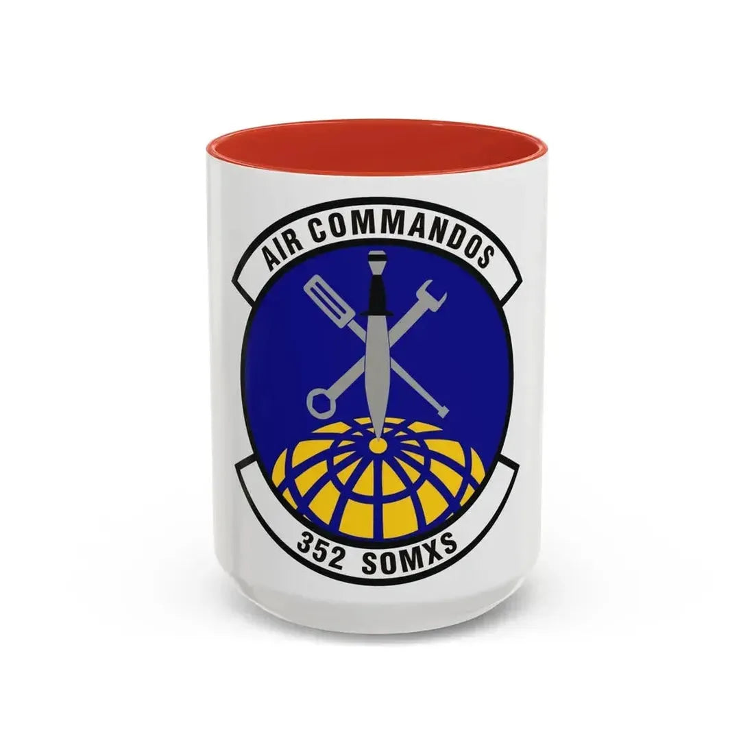 352d Special Operations Maintenance Squadron (U.S. Air Force) Accent Coffee Mug 15oz Red - Go Mug Yourself