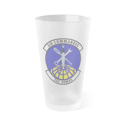 352d Special Operations Maintenance Squadron (U.S. Air Force) Frosted Pint Glass 16oz 16oz Frosted - Go Mug Yourself